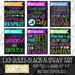 INSTANT DOWNLOAD, Computer Lab Rules, Subway Art, Technology Rules, Subway Rules, JCTDesignz, computer lab, rules sign, Subway Art Rules