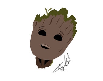 Marvels Baby Groot Graphic Design