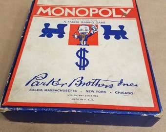 Vintage Monopoly Game Pieces