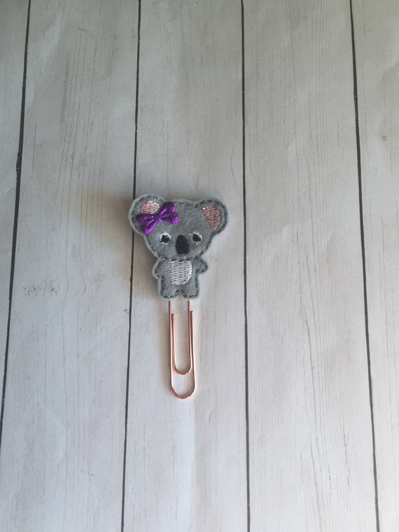 Cute Koala planner Clip/Bookmark. Koala Planner Clip. Bear Planner Clip. Animal Planner Clip. Zoo Planner Clip. Koala Bear Planner Clip