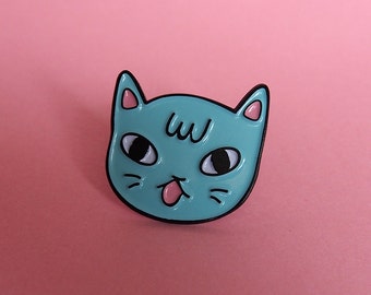 Sassy Cat enamel lapel pin - Cat pin - Enamel pin - Enamel cat pin - I like cats - Cat lapel pin - Cat jewellery - Cat gifts - Cats - Cat