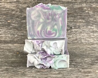 Lavender Mint Essential Oil Soap, Handmade Soap, Natural Soap, Artisan Soap