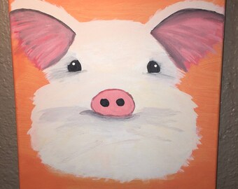 Piglet Canvas Painting
