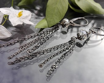 925 Silver earrings and Swarovski crystals