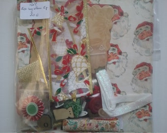 Kit paperbag album Christmas theme, 20 x 20 cm