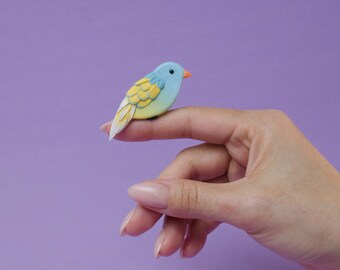Cute Handmade Bird Brooch, Bird Pin, Bird lover gift, Handmade, Bird jewellery, Bird brooch pin, Birdy Brooch, Small present