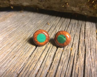 Wooden Earrings: Rosewood