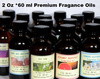 Fragrance Oils, Candle Fragrance Oil, Soap Fragrance Oil, 2 Oz Fragrance Oil, Reed Diffuser Oil, Lavender, Vanilla, Coconut, Musk, Citrus