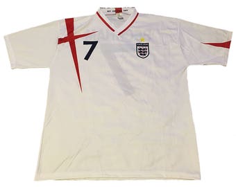 Vintage England David Beckham #7 Jersey