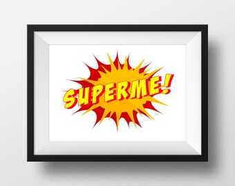SUPERME,Superhero kids decor,superhero room decor,boys room decor,superhero nursery,boys superhero decor,superhero wall art,nursery decor