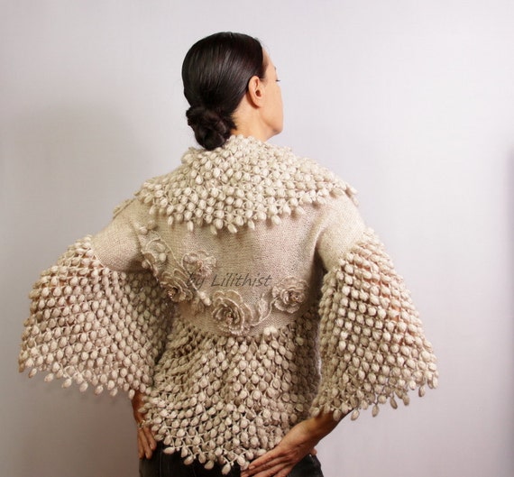 Champagne Shrug Bolero Bridal Shrug Bolero Sweater Wedding