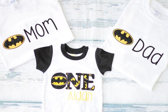 batman 1st birthday shirt