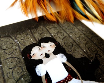The Siamese Sisters - Postcard