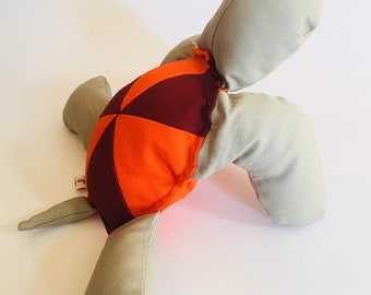 Plush Patchwork Canvas Turtle