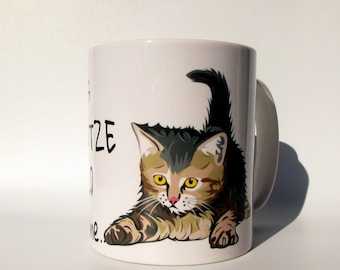 Tasse Becher Kaffeebecher Ein Haus ohne Katze ist wie ein Wald ohne Bäume