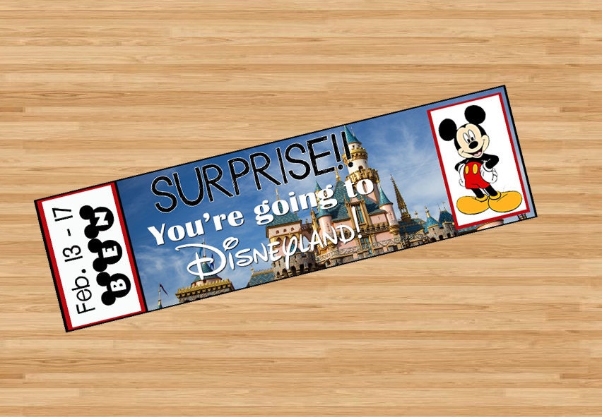 Printable Fake Disneyland Tickets Printable Word Searches
