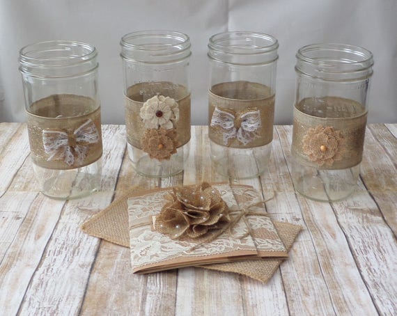 Mason Jars Wedding Decor Wedding Centerpieces Home Decor