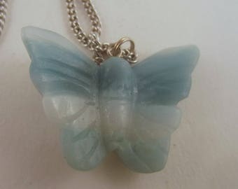 Butterfly Pendant necklace jewlery Amonzonite