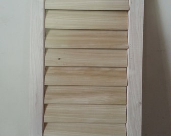 Plantation Shutters, Solid Wood, Unfinished Poplar