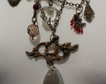 Unique Handmade Steampunk Necklace using repurposed materials