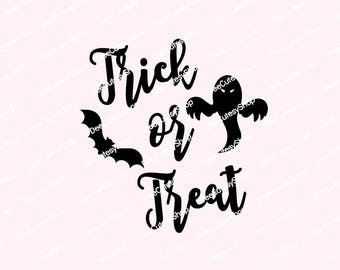 Trick or Treat Iron On, Halloween, Non-Shed Glitter, Halloween Iron On, Trick or Treat, NOT DIGITAL, Iron On Decal