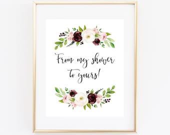 My shower to yours | Etsy