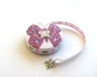 Tape Measure Purple Butterfly Retractable Measuring Tape