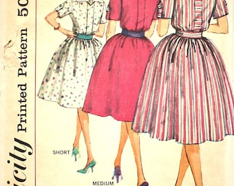 UNCUT Shirtdress Bust 36 Simplicity 3860 Vintage Sewing Pattern Size 16