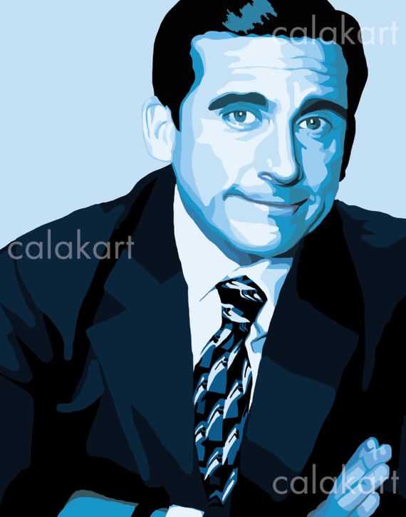 MICHAEL SCOTT The Office Digital Drawing 11x14 Print