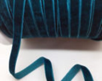 3/8 DEEP SEA Velvet Ribbon