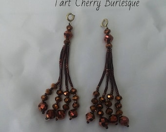 Copper Beaded Nipple Tassels for Burlesque Pasties