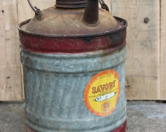 Charming Savory Galvanized Kerosene Can one Gallon
