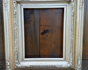 Traditional compo ornate wood frame, silver frame, wood picture frame, wedding frame, portrait frame, custom picture frame, custom frame,
