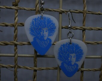 Jimi Hendrix Guitar Pick Earrings