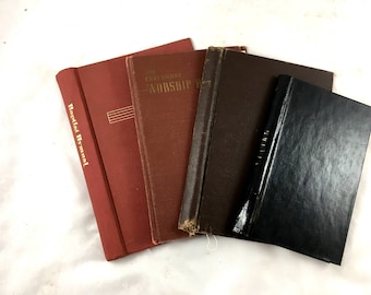 4 Old Book Covers. Vintage Book Boards. Smash Book, Crafts, Notebook Making, Upcycle, Scrapbooks, Journal Covers. Book Making Supplies