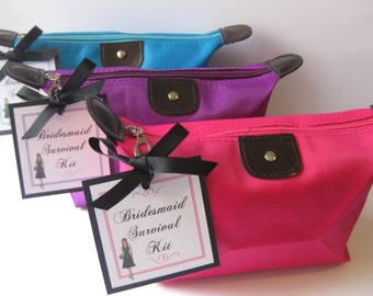 Bridesmaid Survival Kit! Bridesmaid Gifts Wedding Day Emergency Kit Thank Gift