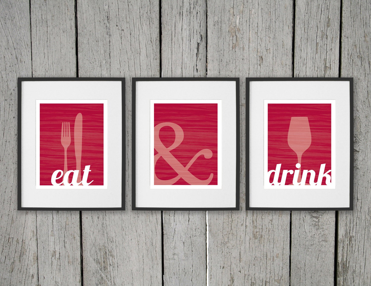 Dining Room Prints Wall Art EAT DRINK Fork Knife Spoon Dining Room Prints Wall Art EAT DRINK Fork Knife Spoon