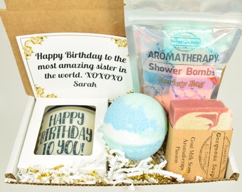 Custom Birthday Gift Box, Gift Ideas, Happy Birthday Gift Box, Happy Birthday Gift Basket, Birthday Gifts Ideas, Birthday Gifts For Her