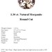 MORGANITE - Stunning 1.30 Carat Natural Pink Morganite GemStone in an Elegant Round Cut....