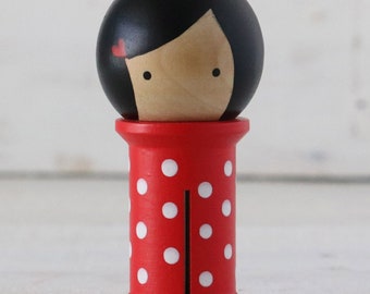 Binding Babies Medium Red with White Dots by Doohikey Designs