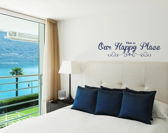 Our Happy Place Decal Family Wall Decal Sticker