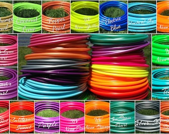 3/4" Polypro Bulk Tubing 10,' 20,' 50,' 100' Coils / 20 Colors Options / hoop making supplies DIY hula hoops