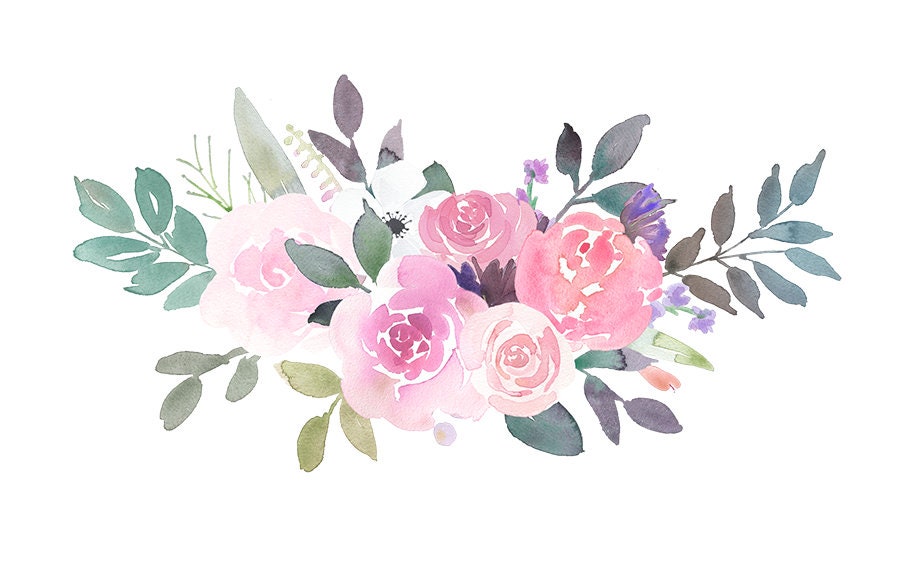 Pink Pastel Flowers Clipart : View our latest collection of free pastel ...