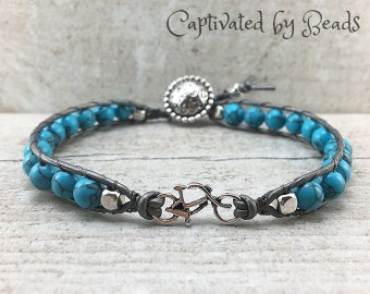 bead leather wrap bracelet silver charm bohemian wrap bracelet for women boho bracelet beaded bracelet leather wrap bracelet gypsy bracelet