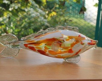 Vintage Soviet Figurine Fish from the glass