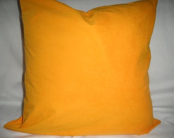 Sunflower Ultra Suede 18 x 18 Handmade Decorative Pillow Cover