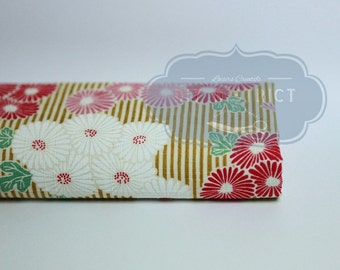 Fabric stripe and flowers Japanese.