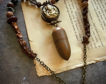 Ganesha’s Prayers. Ganesha Amulet Assemblage Necklace