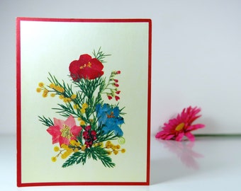 Vintage blank greeting card
