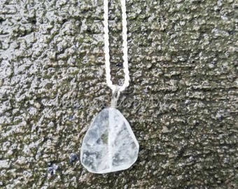 Faceted Aquamarine Sterling Silver Necklace
